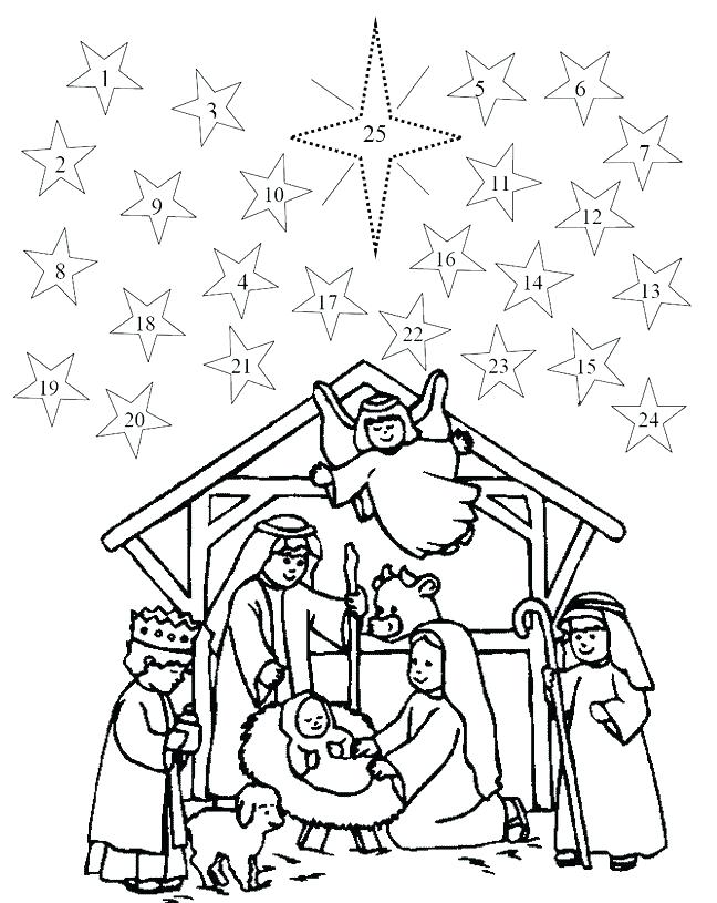648x815 Advent Coloring Sheets
