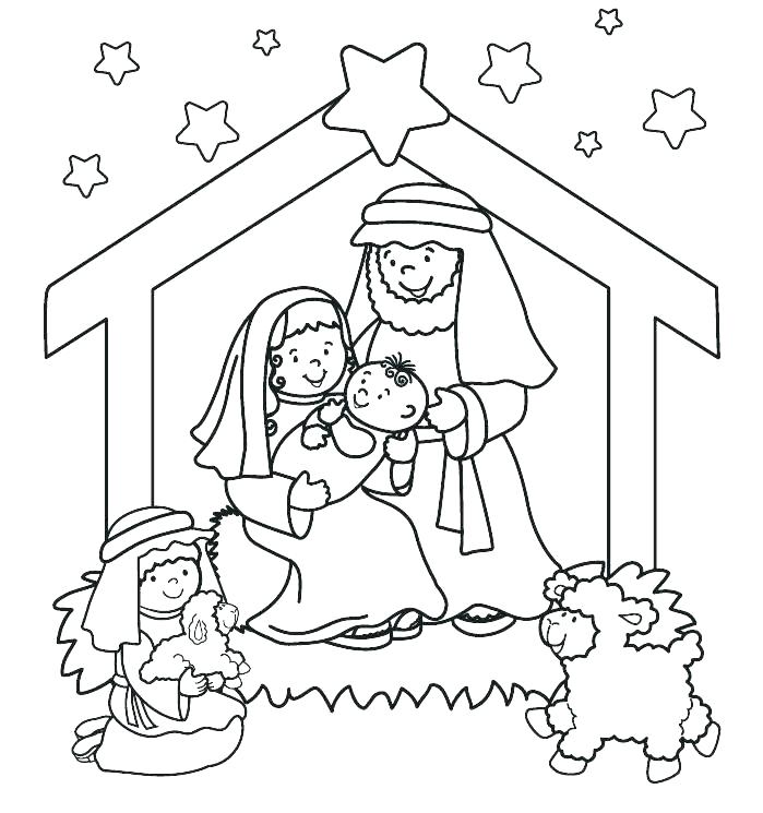 699x745 Advent Wreath Coloring Page