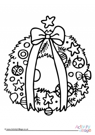 320x453 Advent Wreath Coloring Page