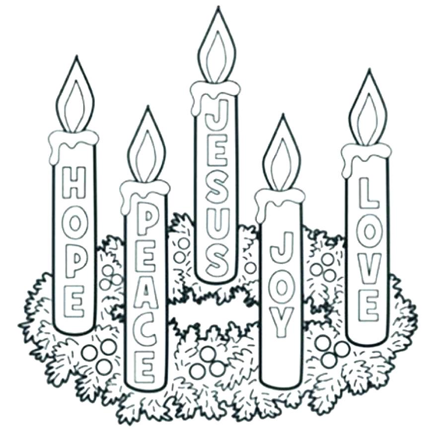 878x878 Free Printable Advent Wreath