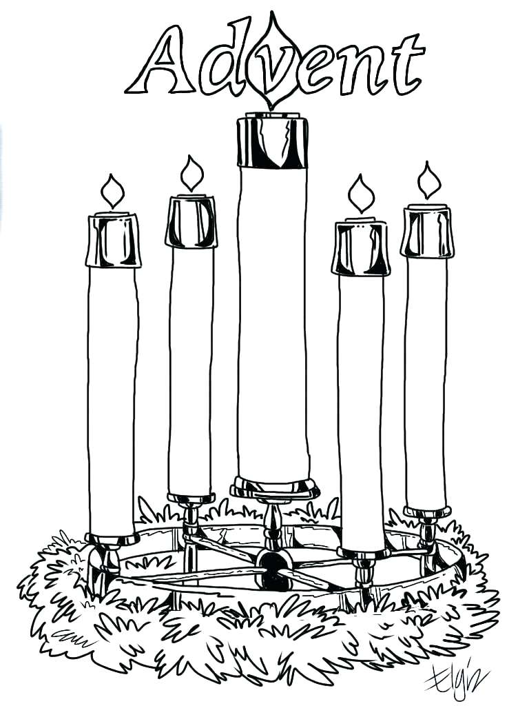 768x1024 Printable Advent Wreath Coloring Pages Printable Summer Best