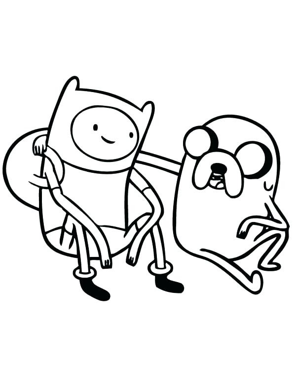 600x776 Adventure Time With Finn And Jake Coloring Pages To Print Elegant
