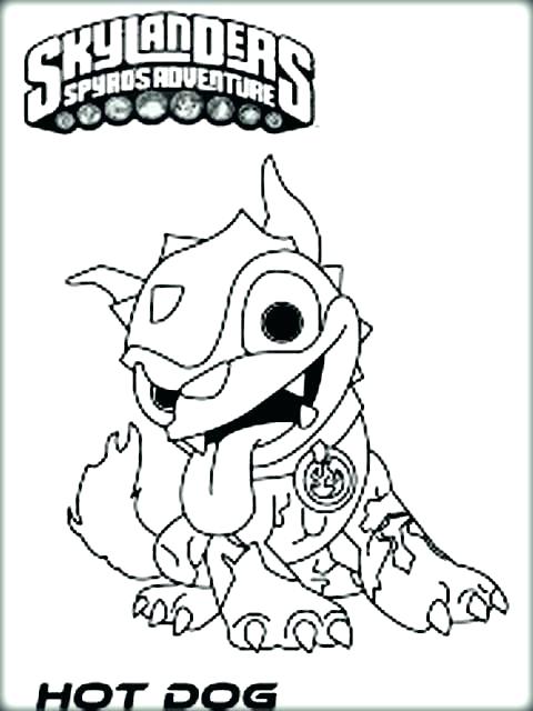 480x640 Coloring Pages Of Skylanders Hot Dog Coloring Pages Color Pages