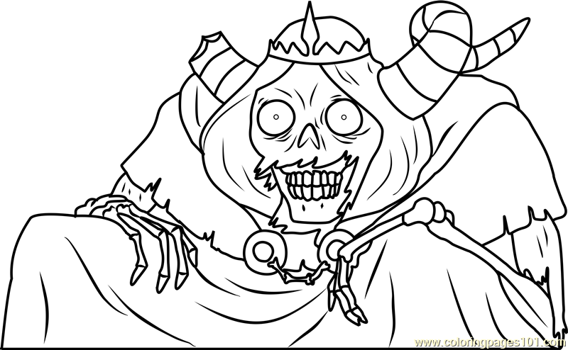 800x494 The Lich Coloring Page