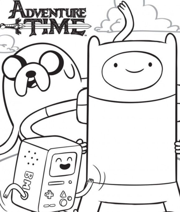 580x683 Adventure Time Coloring Pages To Print Printable Adventure Time