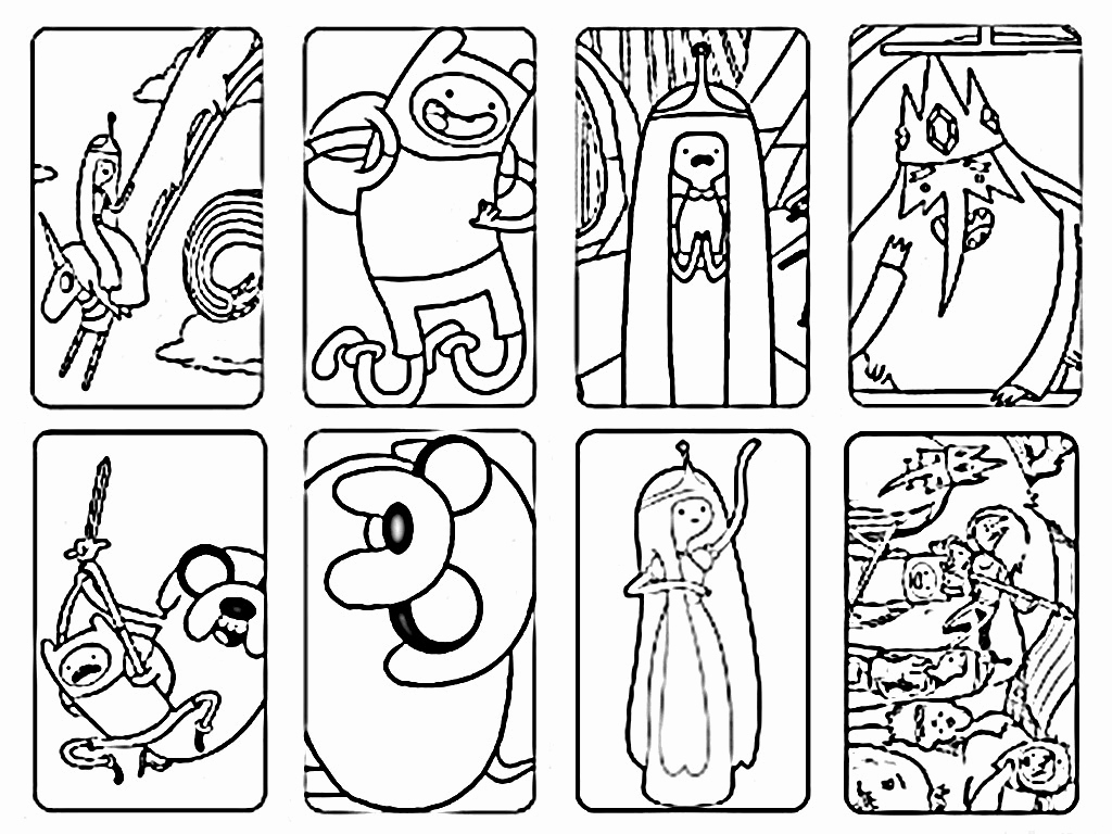 1024x768 Colering Sheets Lovely Adventure Time Characters Coloring Pages