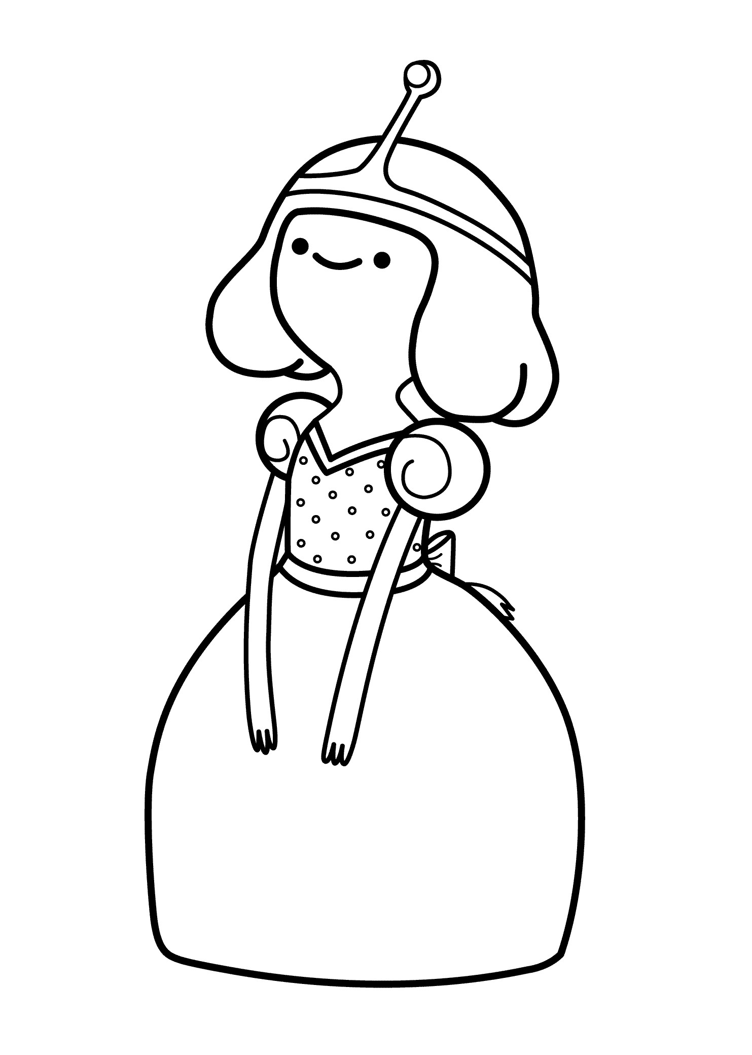 1483x2079 Adventure Time Coloring Pages Princess Bubblegum Download Free