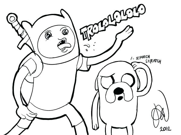 600x447 Adventure Time Coloring Pages