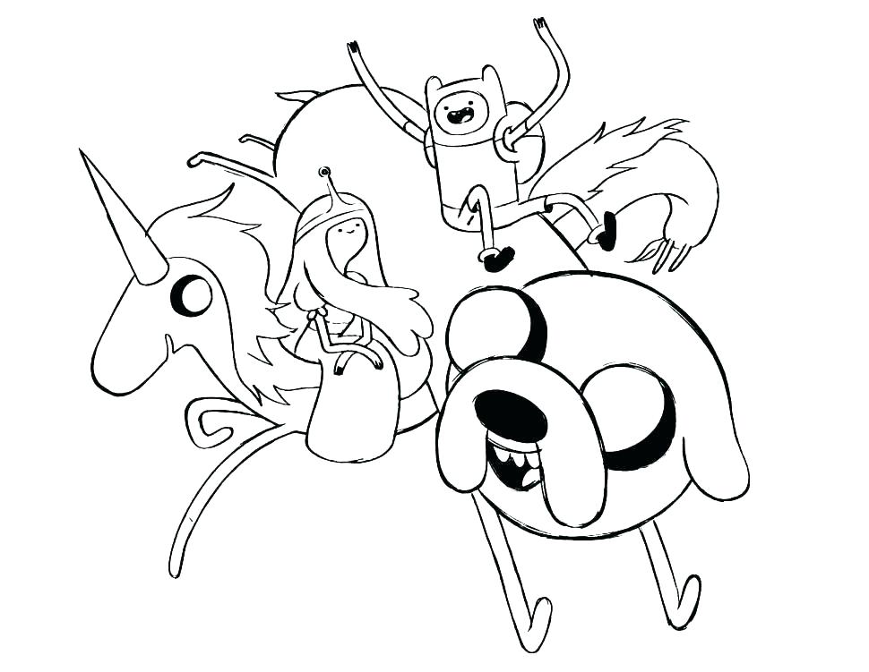 970x751 Adventure Time With Finn And Jake Coloring Pages To Print Global