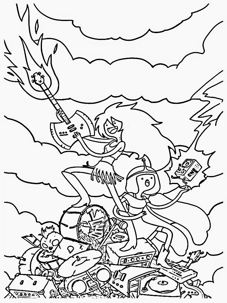 768x1024 Cartoons Free Printable Coloring Pages Adventure Time Coloring