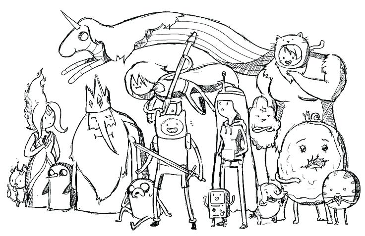 736x477 Adventure Time Printable Coloring Pages