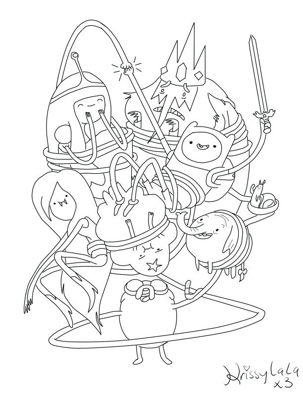 612x792 Free Adventure Time Colouring Pages Printable Coloring