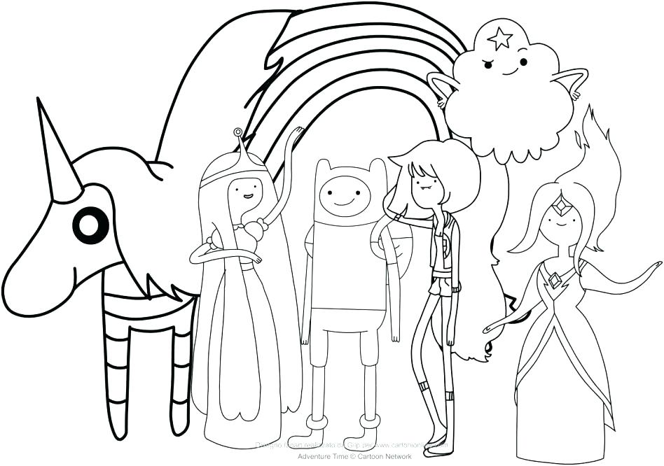 948x666 Printable Adventure Time Coloring Pages