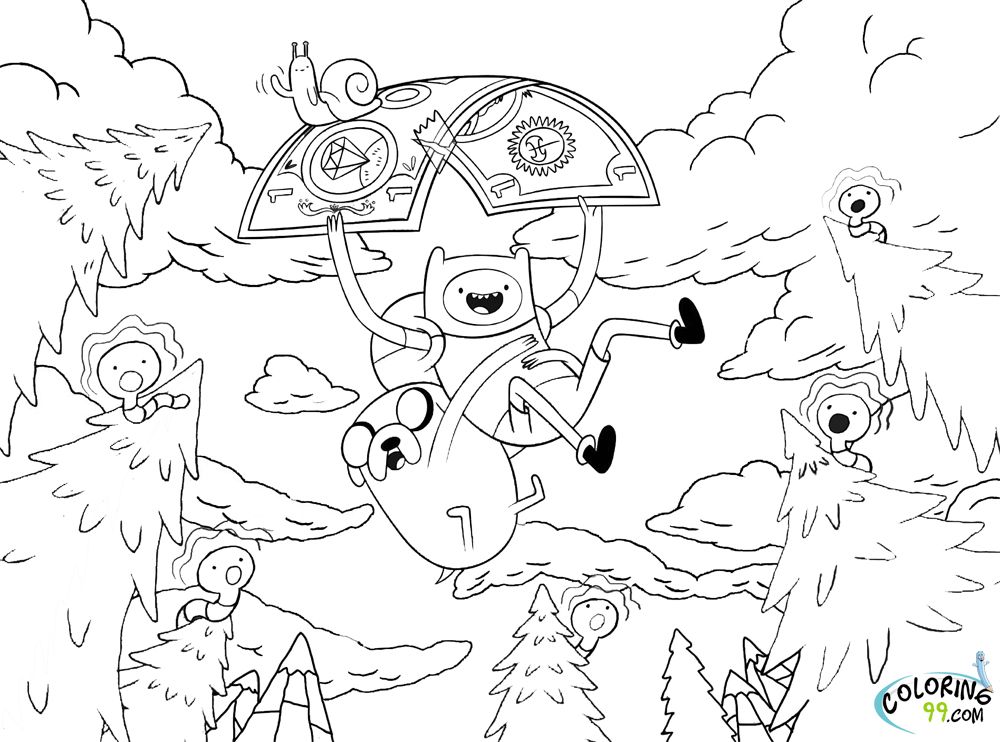 1000x742 Adventure Time Coloring Pages To Print Adventure