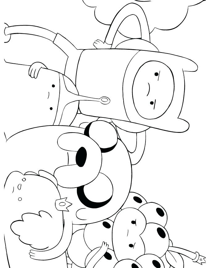 670x867 Adventure Time Coloring Page