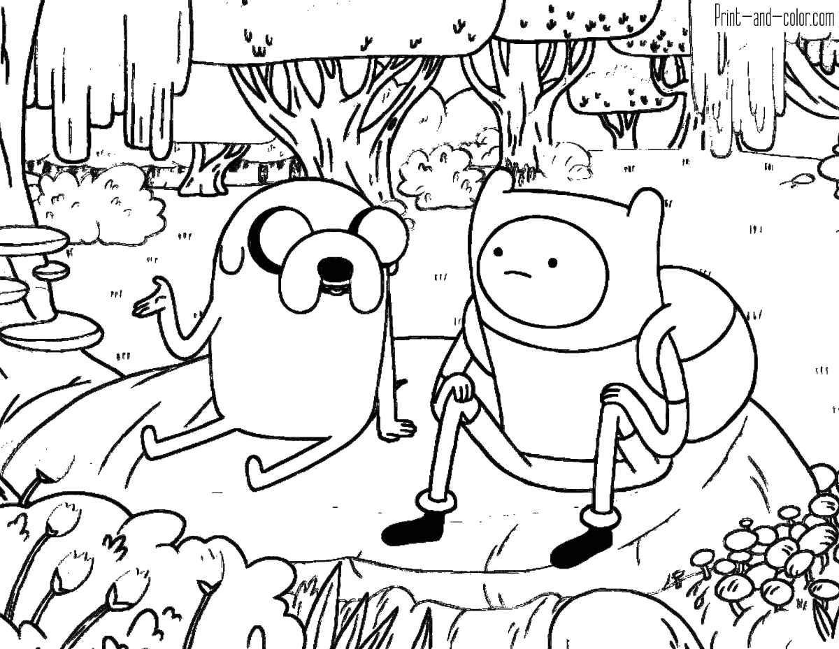 1200x929 Adventure Time Coloring Pages Print And Color Adventure Time
