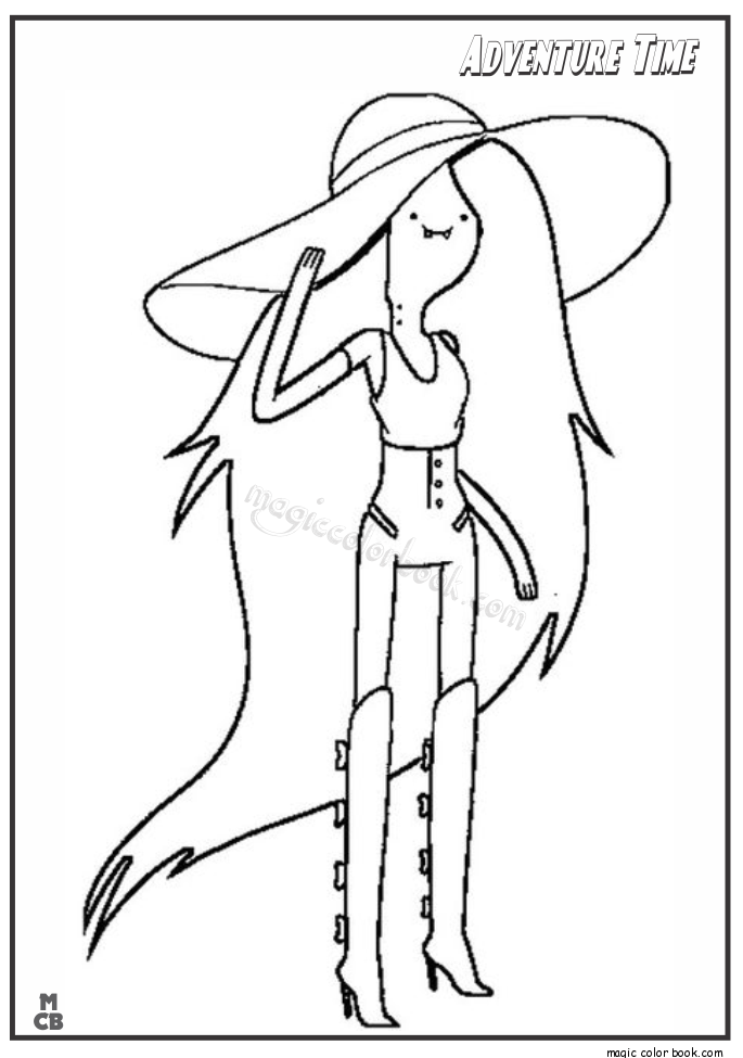 685x975 Adventure Time Coloring Page