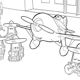 268x268 Coloring Pages Printable Planes Archives