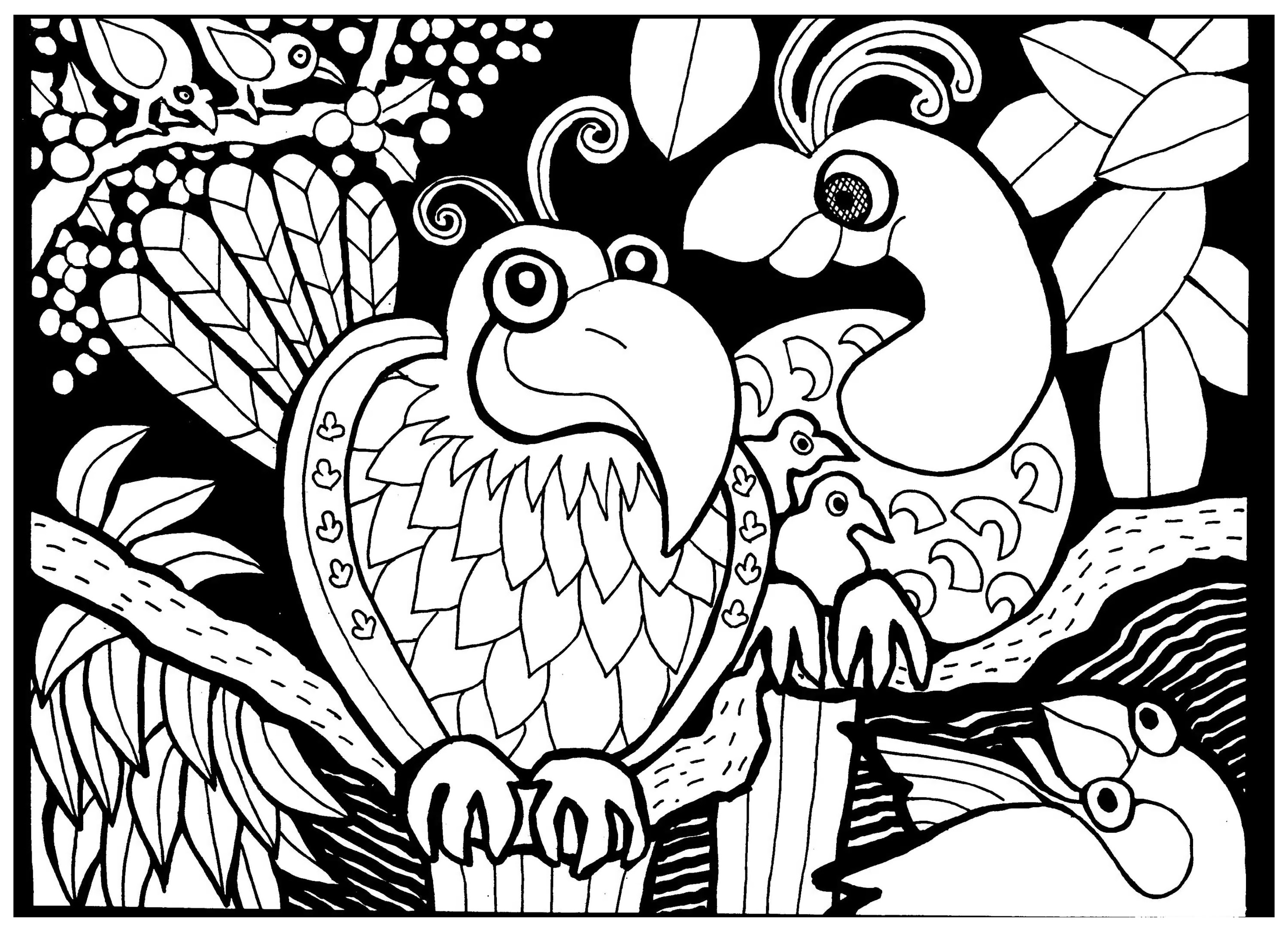 3000x2172 Africa Coloring Pages For Adults Justcolor