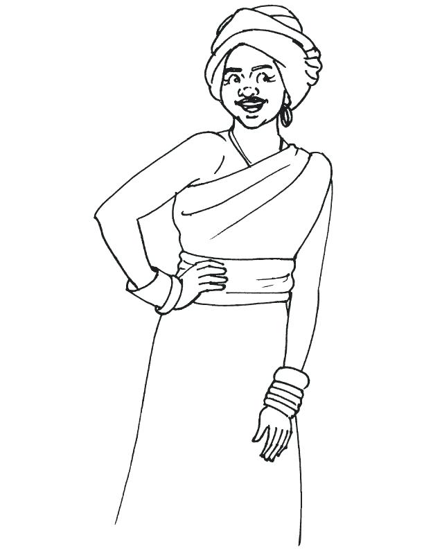 612x792 African American Culture Coloring Pages Free Printable Black