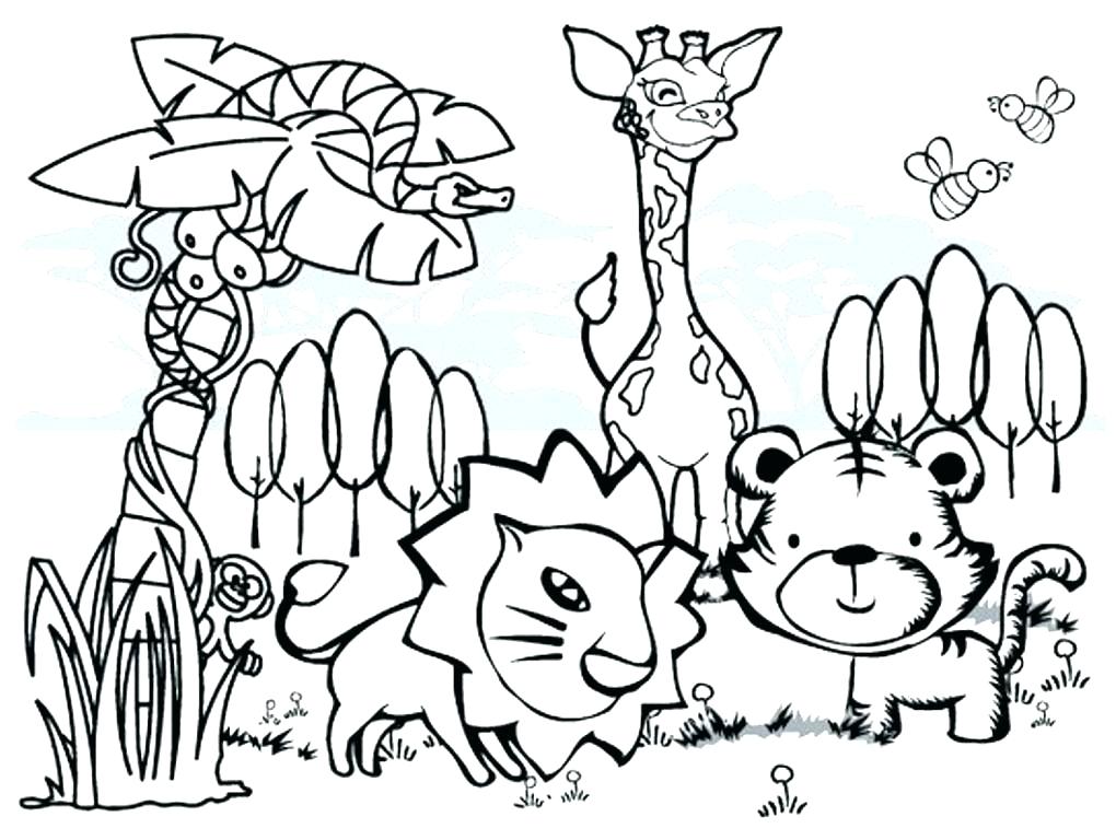 1020x768 African Animal Coloring Pages Wildlife Coloring Pages Animals