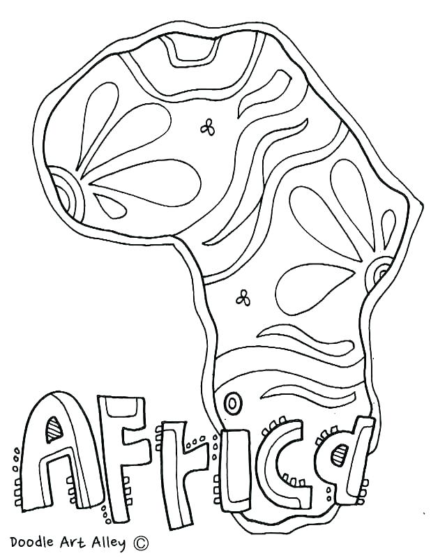 618x800 African Culture Coloring Pages