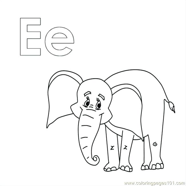 650x650 Coloring Page Elephant E Elephant Coloring Page Coloring Page