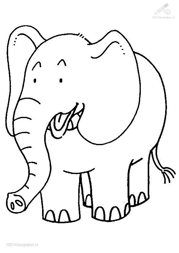 595x842 Drawing African Elephant Coloring Page, Free Printable Elephant