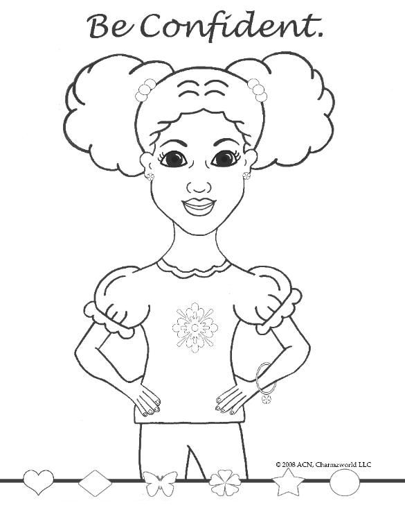 African Girl Coloring Pages