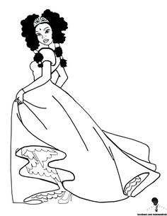 236x305 African Princess Girl Coloring Pages Coloring Book Coloring
