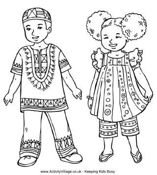 320x358 Free Coloring Pages For Children Of Color