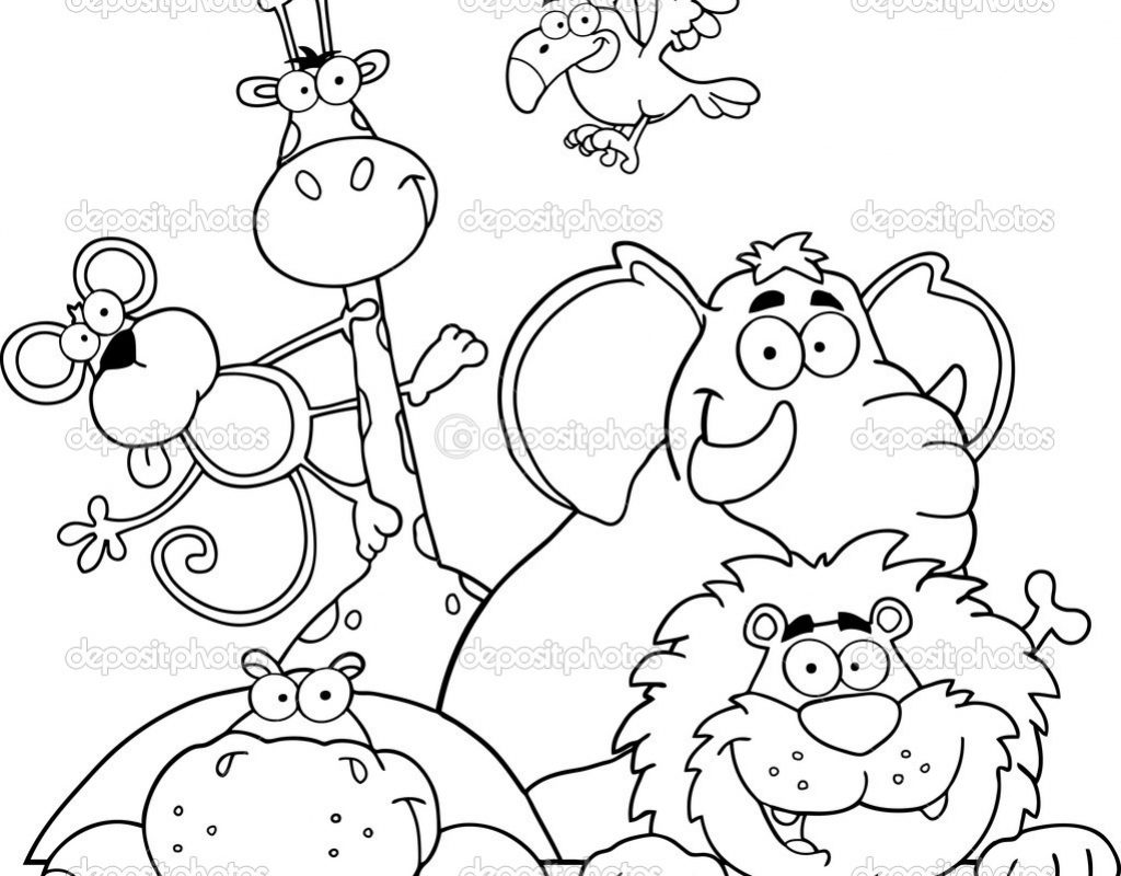 1024x800 Helpful Cute Animal Coloring Pages Best S Of Sea Animals Free