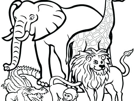 African Safari Coloring Pages