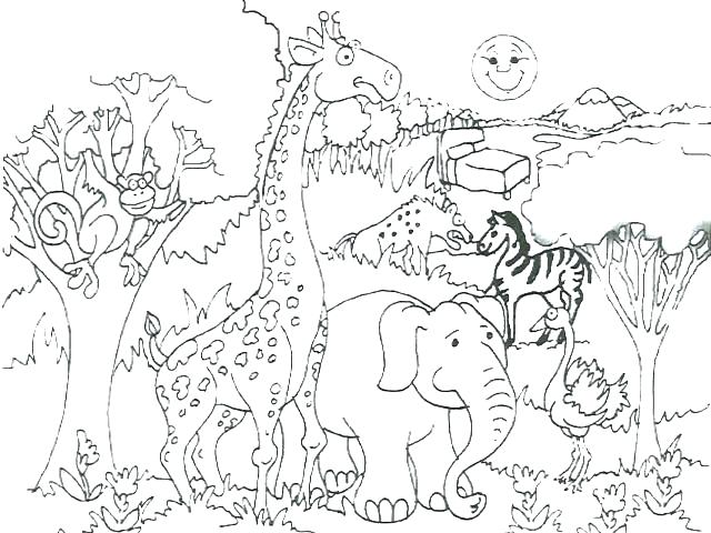 640x480 African Coloring Pages Map Coloring Page N Coloring Pages Animal
