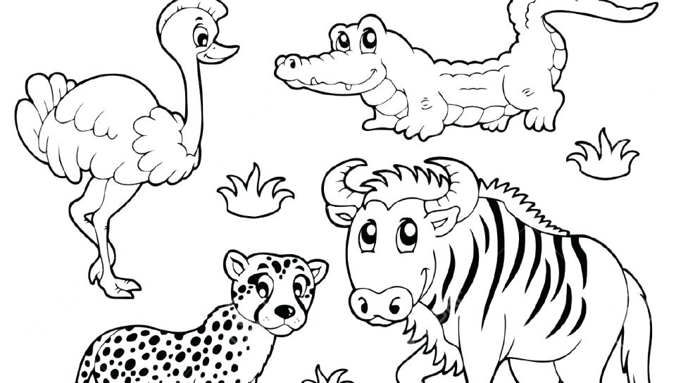 960x544 Top Beautiful Free Lion In Savanna Printable Coloring Animals