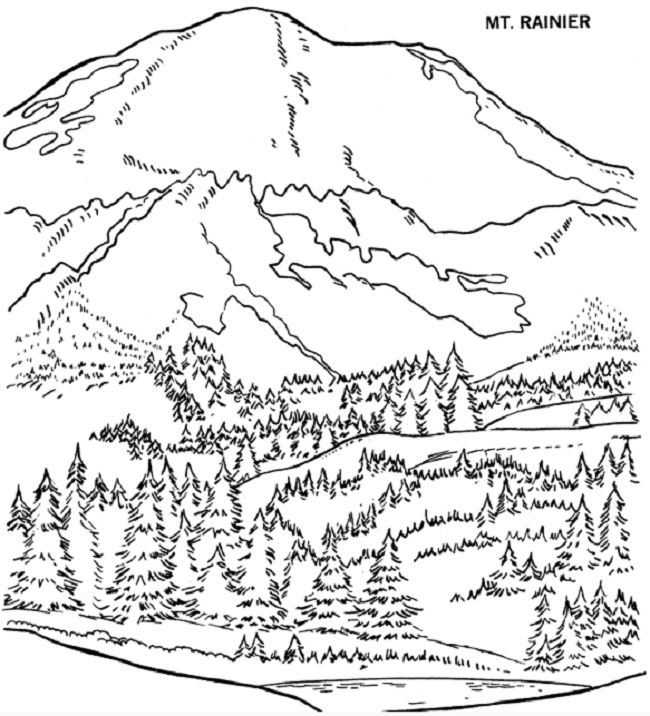 650x716 African Landscape Coloring Page Coloring Pages