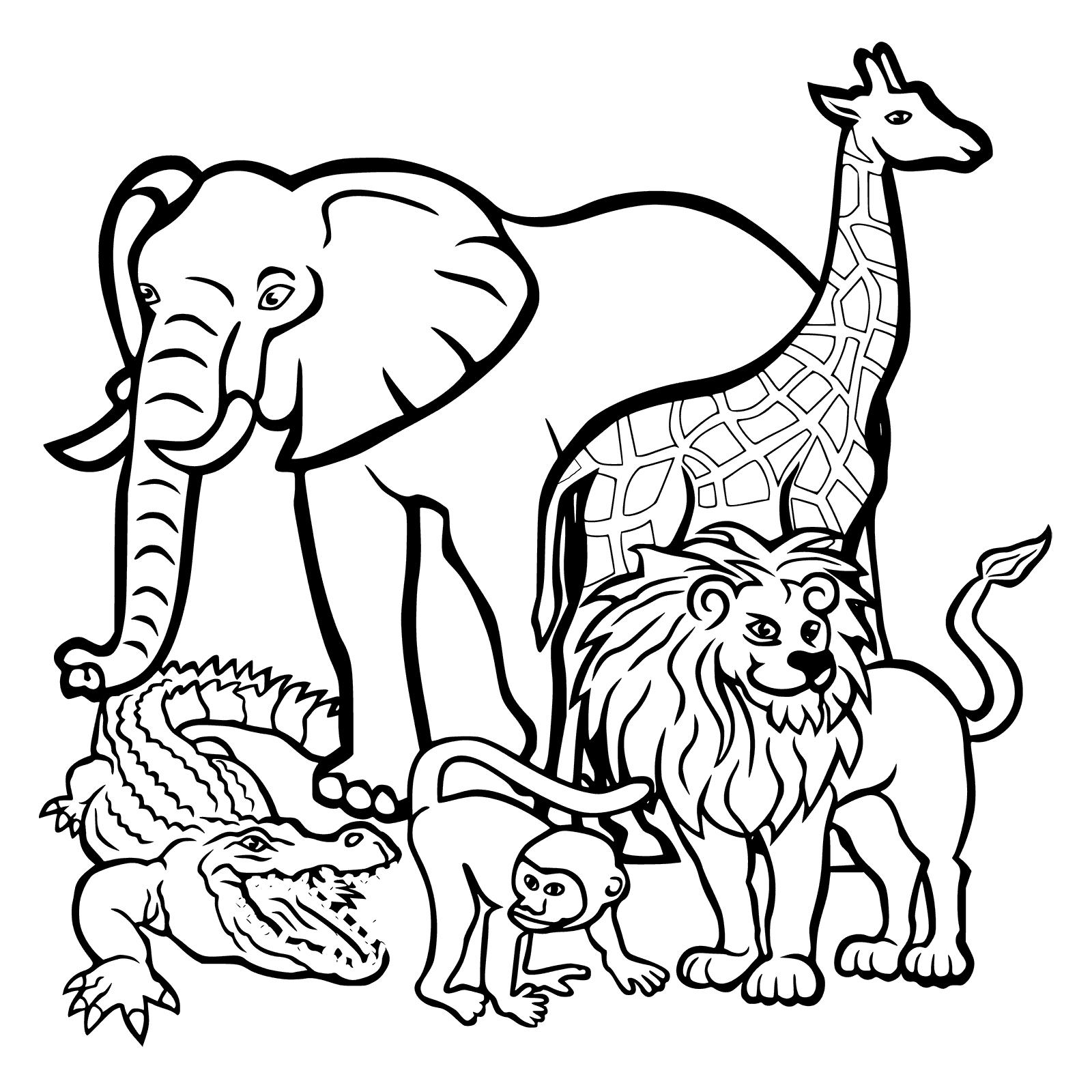 1600x1600 African Wild Dog Coloring Pages