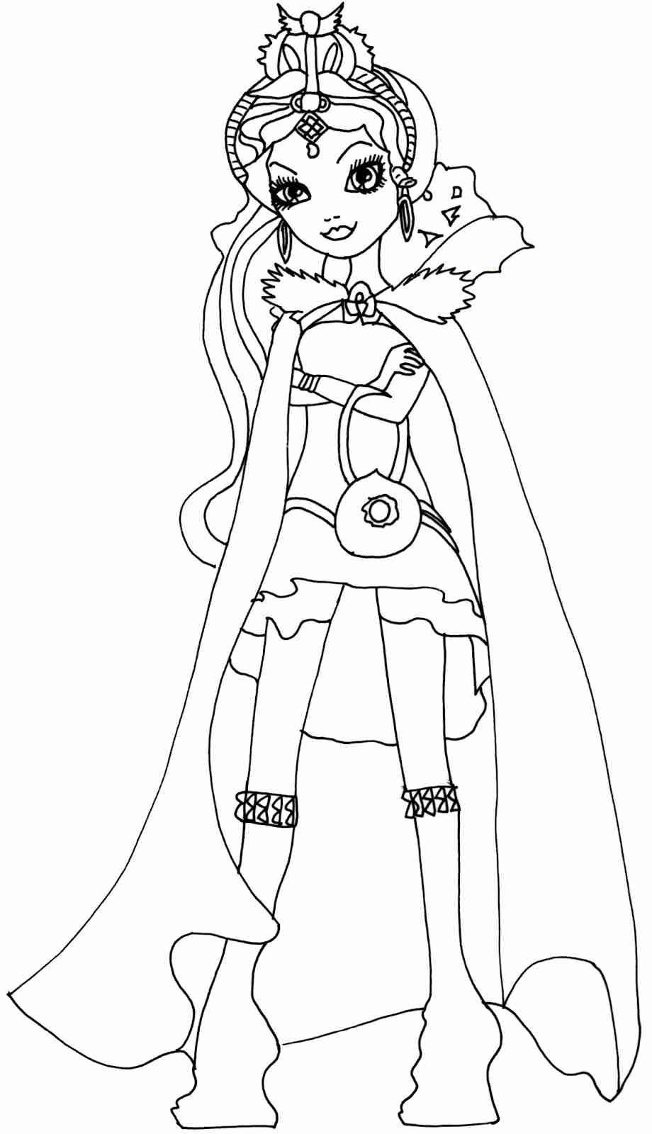 920x1600 Ever After High Coloring Pages Raven Queen Amazing Olegratiy
