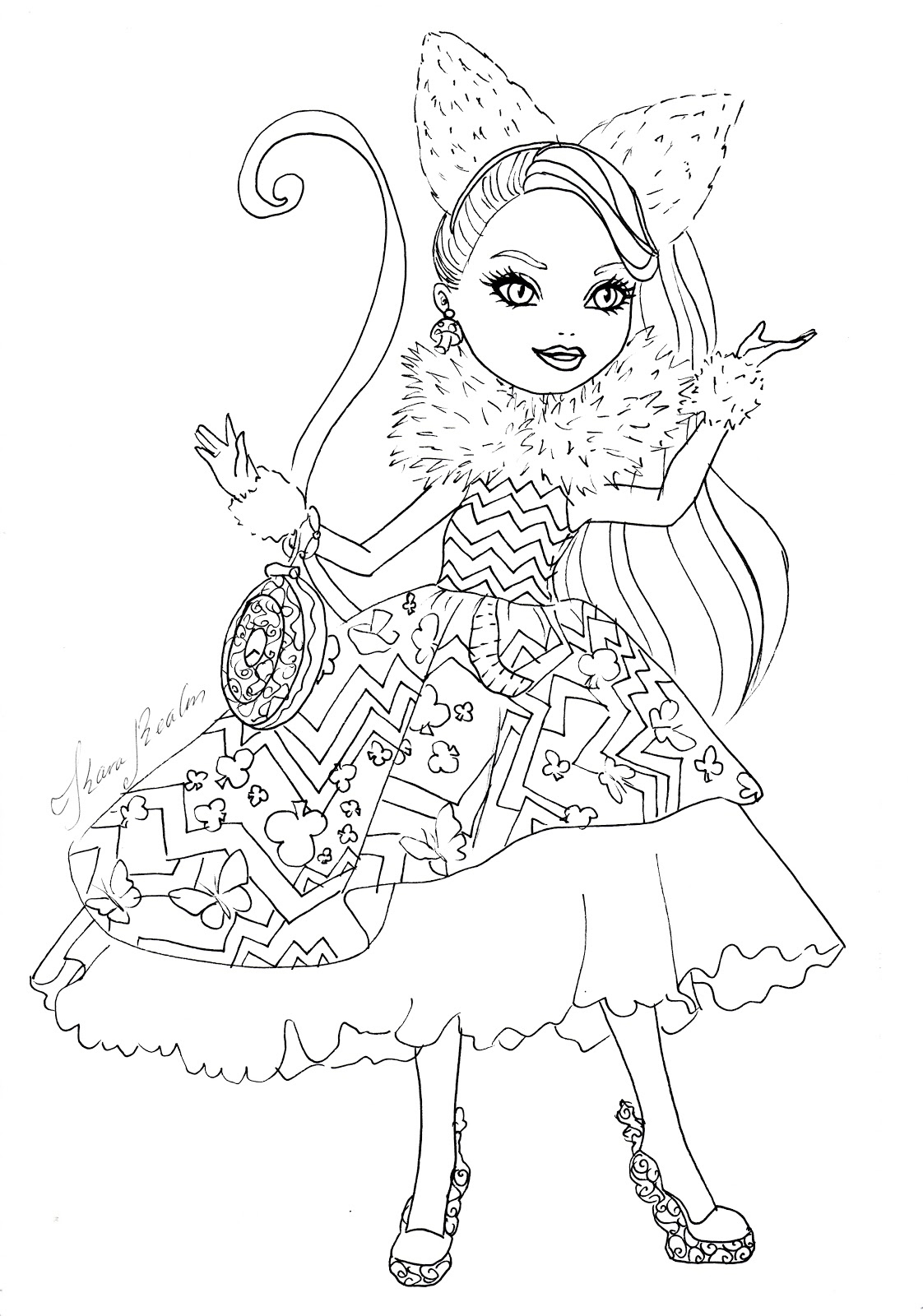 1122x1600 Ever After High Coloring Pages Best Of Way Too Wonderland Ever