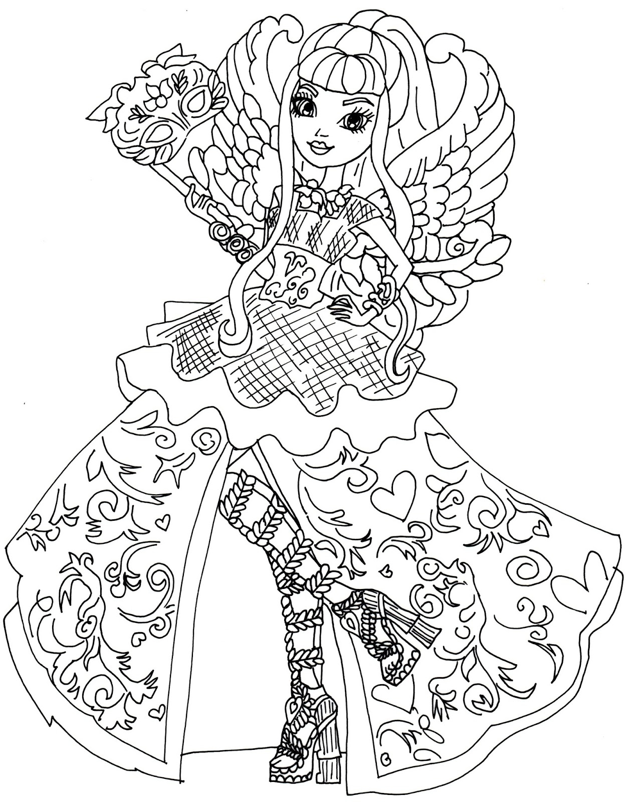 1255x1600 Ever After High Coloring Pages To And Print For Free Free