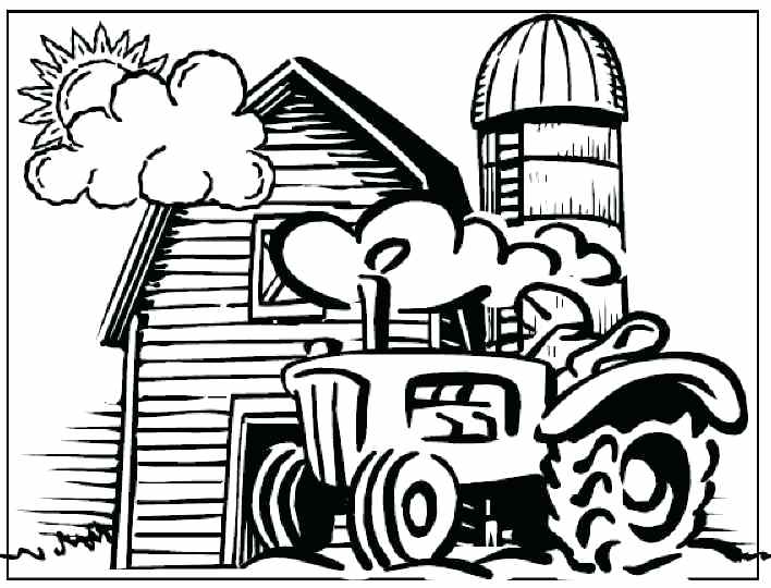 708x540 Agriculture Coloring Pages Tractor Coloring Page Printable