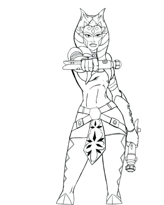 530x659 Star Wars The Clone Ahsoka Tano Coloring Pages Google Search
