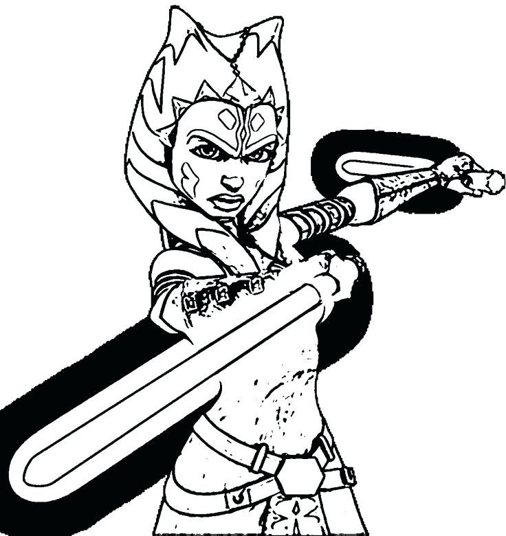 736x780 Ahsoka Tano Coloring Pages Ahsoka Tano Coloring Pages Tags Colors