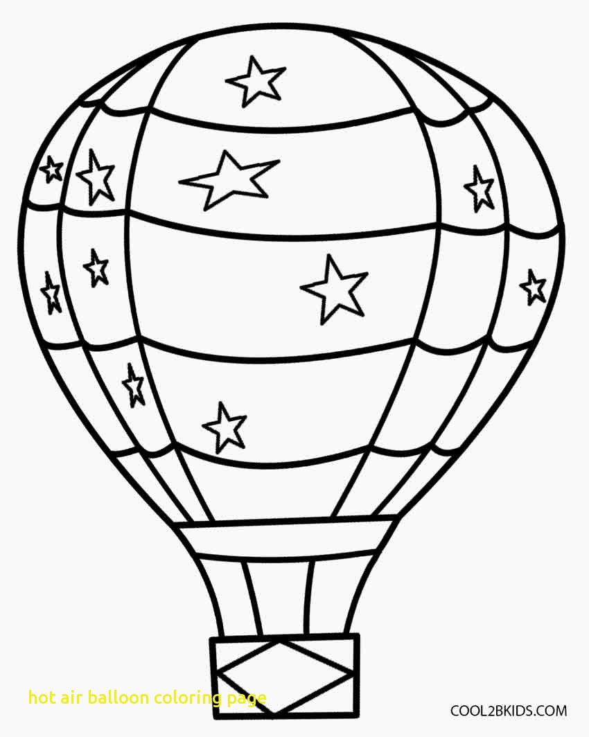 850x1064 Hot Air Balloon Coloring Page