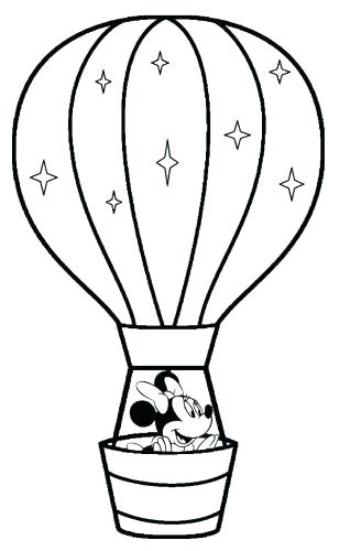 308x500 Hot Air Balloon Coloring Page Plus Medium Size Of Balloon Coloring