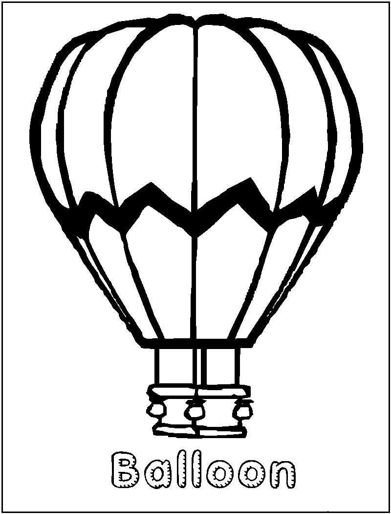 800x1050 Hot Air Balloon Coloring Pages