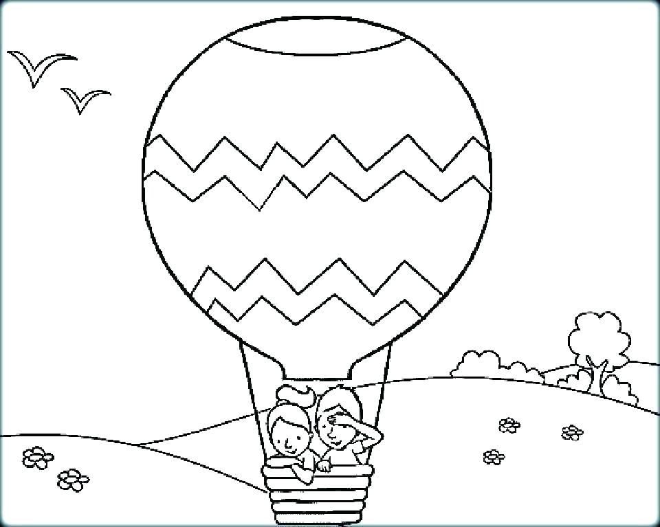 960x767 Coloring Pages Of Balloons