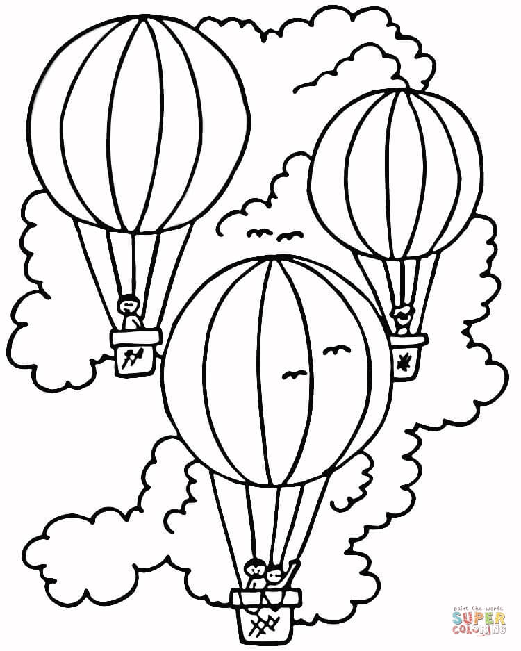 750x937 Hot Air Balloon Coloring Sheet Hot Air Balloons Coloring Pages