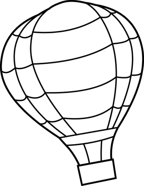 600x771 Intricate Hot Air Balloon Coloring Pages A Printable For Kids