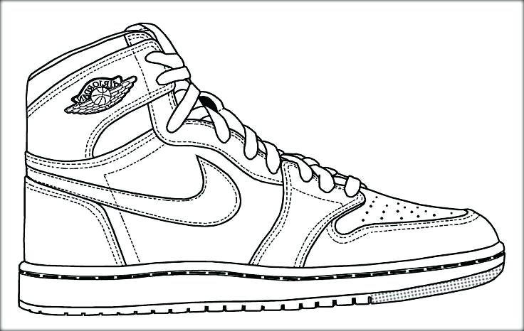 736x466 Air Jordan Coloring Pages Shoe Page Shoes Image Sneaker